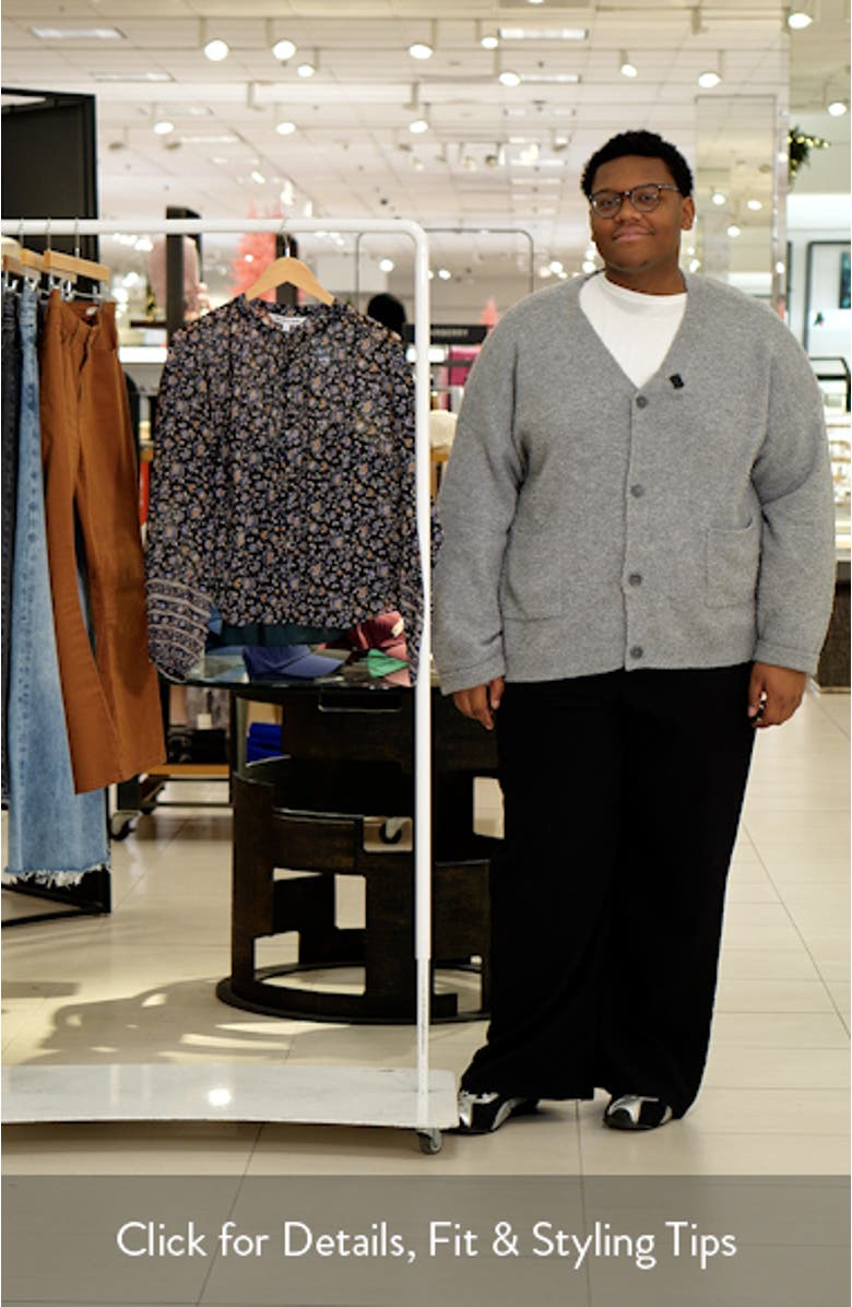 Lollie Floral Silk Button-Up Shirt, sales video thumbnail