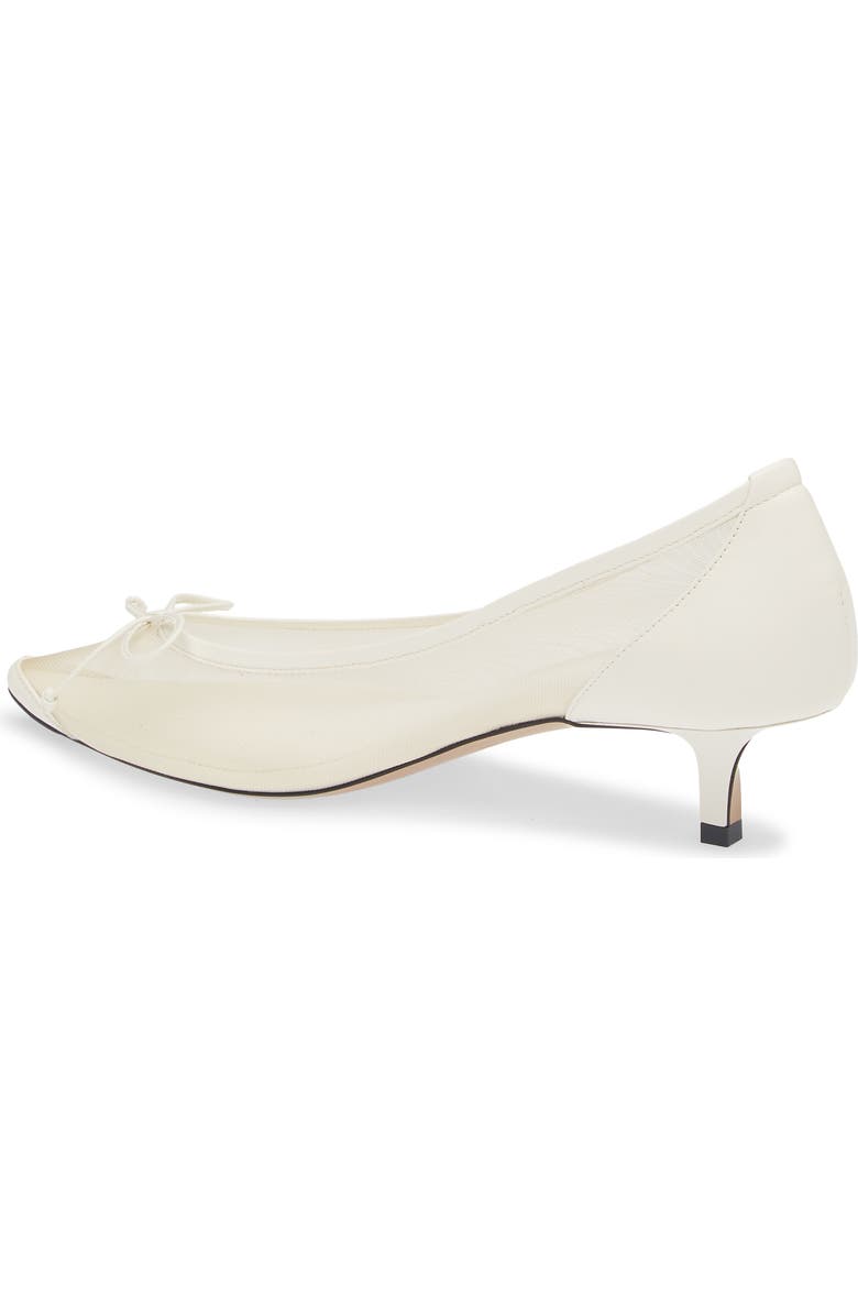 Jacquemus Les Escarpins Tourni Pointed Toe Pump, Alternate, color, White