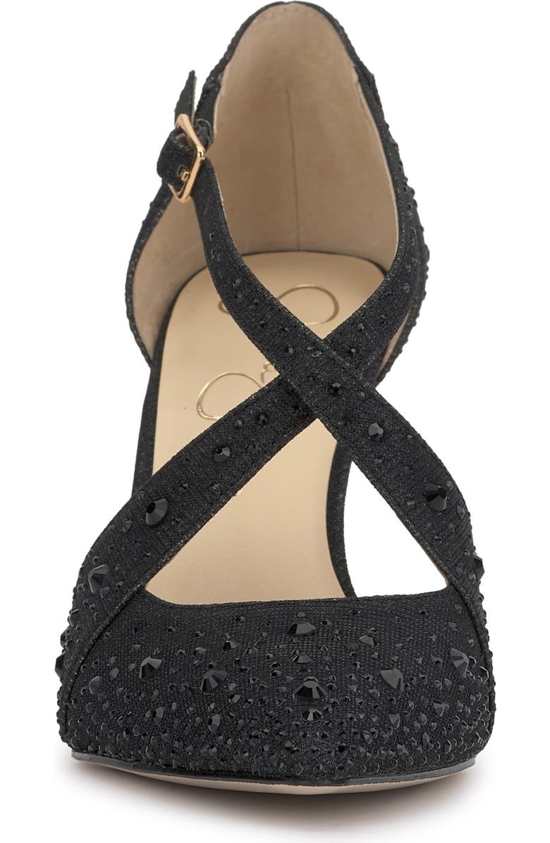 Jessica Simpson Accile Rhinestone Cluster Pump, Alternate, color, Black