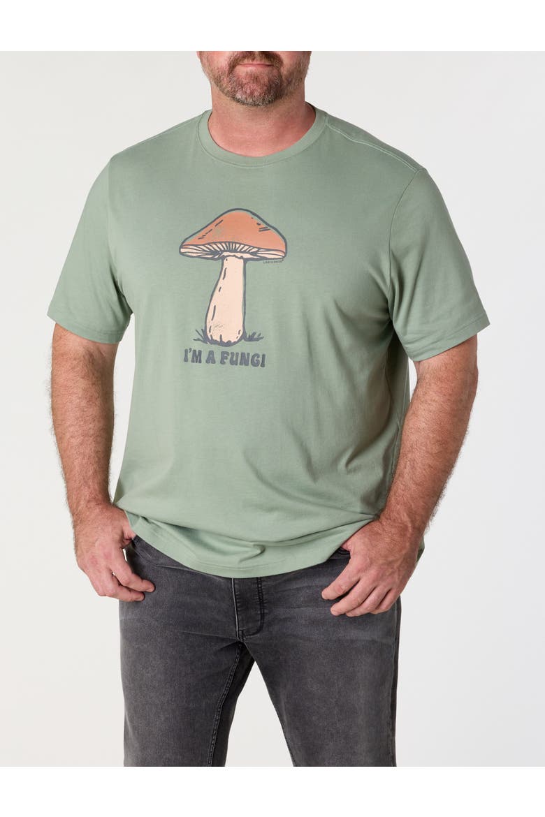 Big & Tall I'm A Fungi Graphic Tee, Alternate, color, GREEN