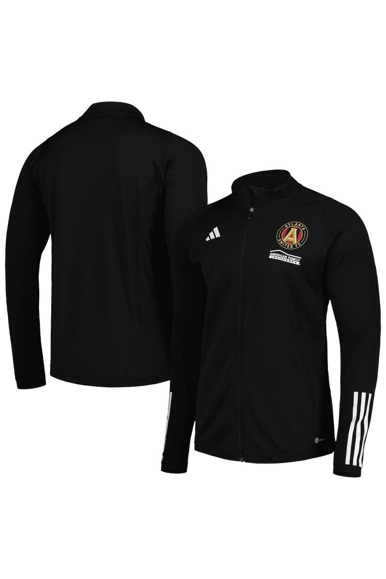 Men's adidas Black Atlanta United FC 2023 On-Field AEROREADY Full-Zip Training Top, Main, color, Black