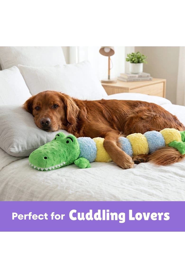 Jumbo Gatorpillar, 35 Inch Dog Toy, Alternate, color, Multicolored