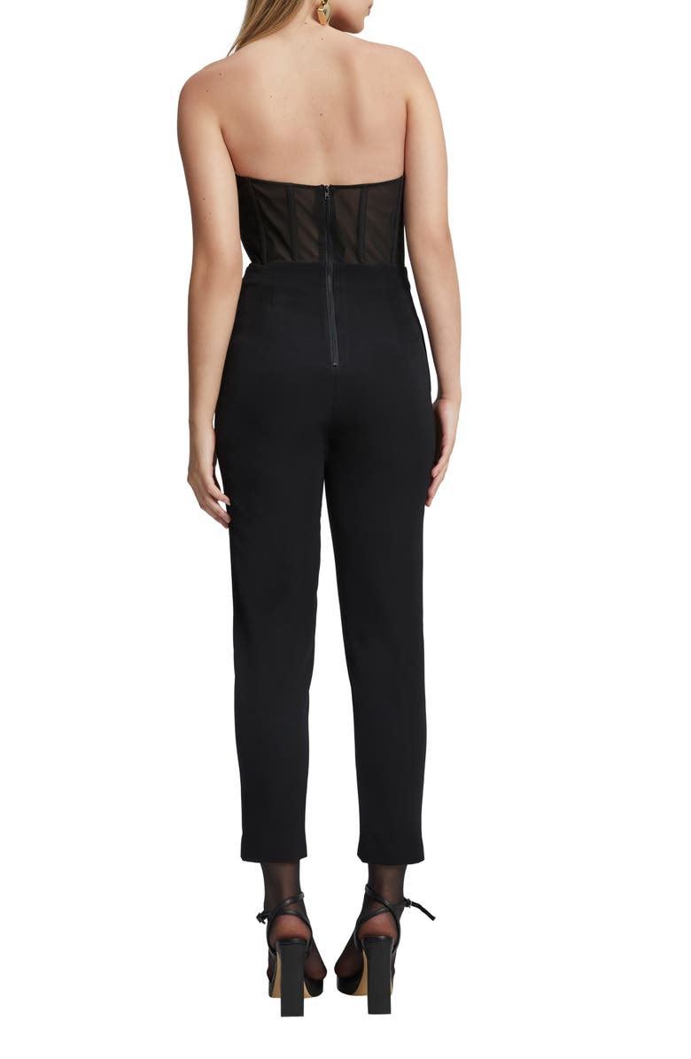Bardot Eleni Strapless Plunge Neck Jumpsuit, Alternate, color,