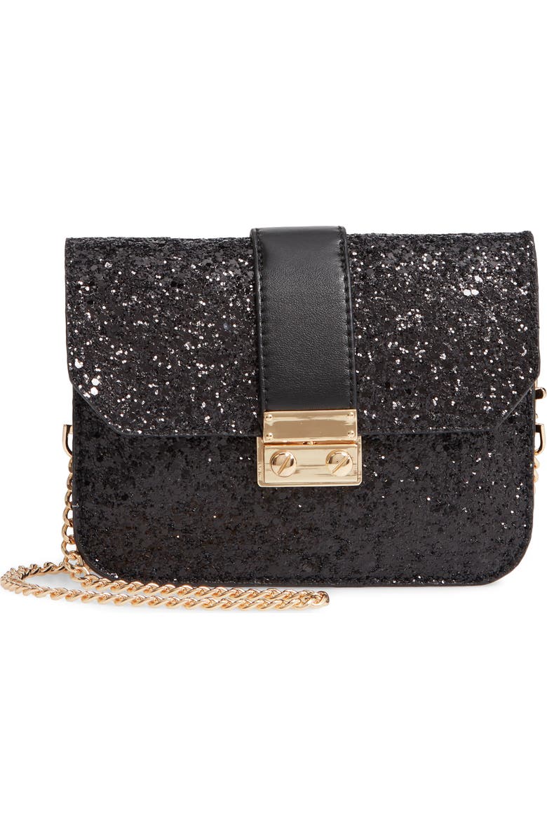 Mali + Lili Stacie Glitter Convertible Belt Bag, Main, color,