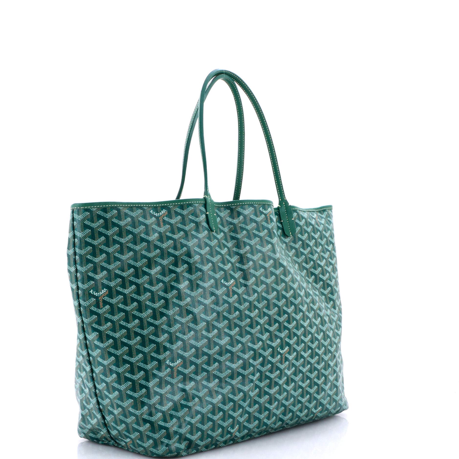 Pre-Owned Goyard Saint Louis Tote Coated Canvas GM, Alternate, color, Green