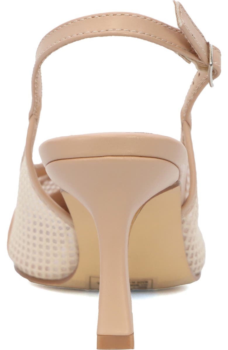Seven7 Mesh Pointed Toe Slingback Pump, Alternate, color, Beige