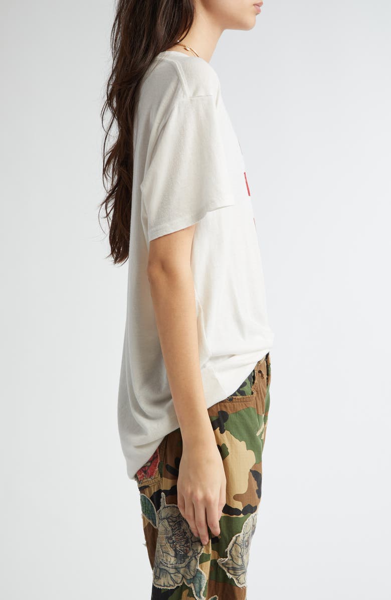 R13 It Is What It Is Cotton & Cashmere Graphic T-Shirt, Alternate, color, 