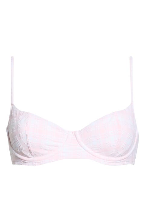 Eden Plaid Bralette Bikini Top