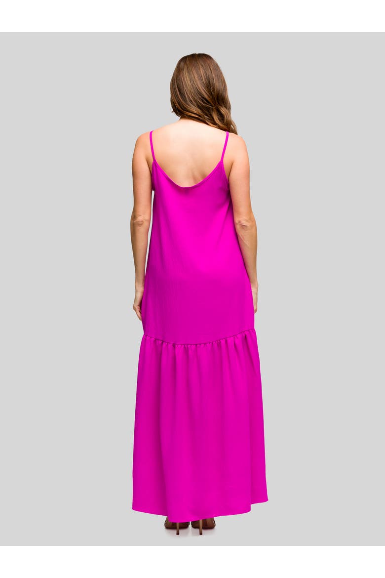 Lightweight Spaghetti Strap Pocket Maxi Dress, Alternate, color, Magenta