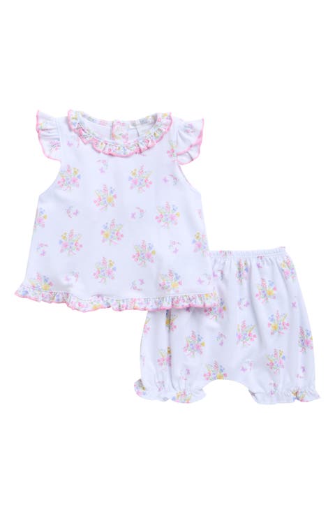 Floral Ruffle Shirt & Shorts Set