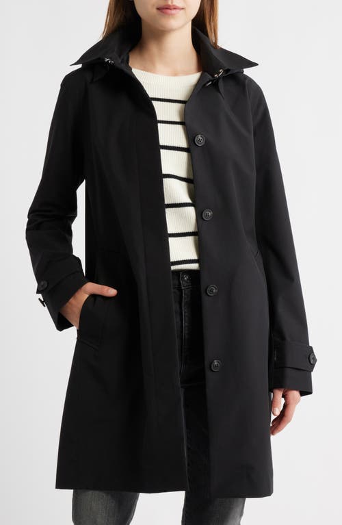 Save The Duck Jackie Water Resistant Raincoat With Removable Hood