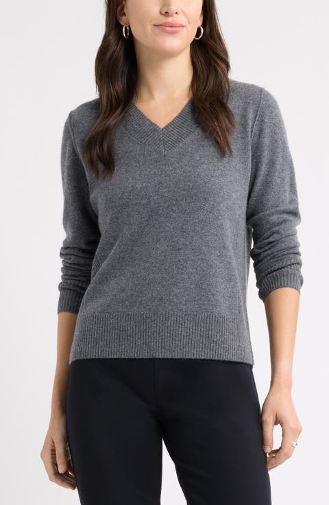 Wool & Cashmere V-Neck Sweater