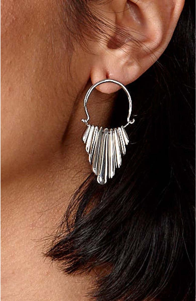 Lucy Quartermaine Egyptian Temple Earrings, Alternate, color, Sterling Silver