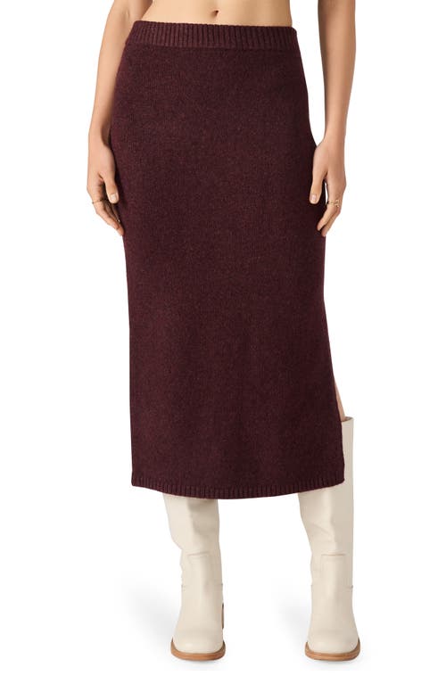 Steve Madden Remy Midi Sweater Skirt In Brown