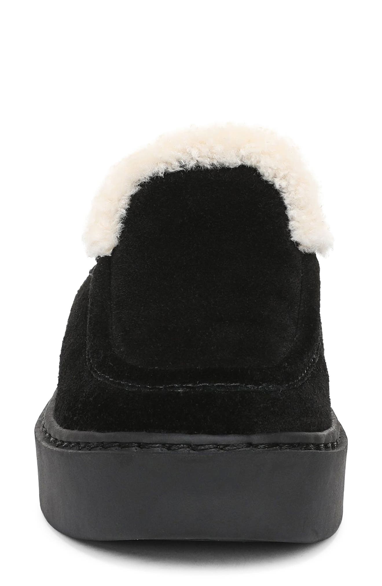 Favorite Daughter Sunny Genuine Shearling Lined Platform Clog, Alternate, color, Black