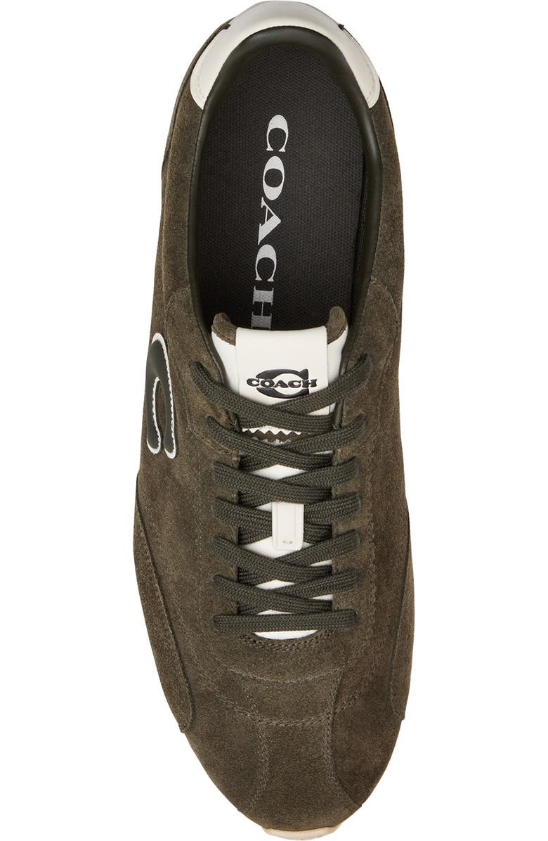 COACH Logo Appliqué Sneaker, Alternate, color, Olive