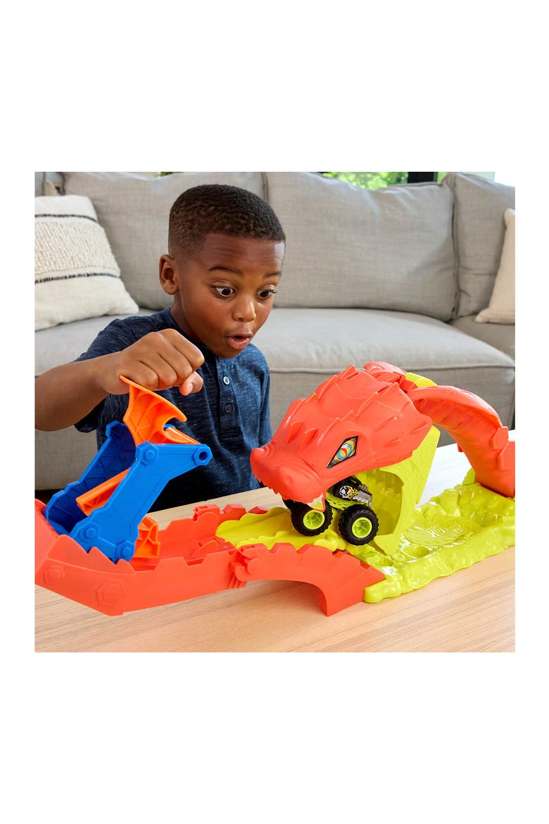 Snake Slam Takedown™ Toy Set & 1 Bone Shaker™ Toy Truck in 1:64 Scale, Alternate, color, NONE