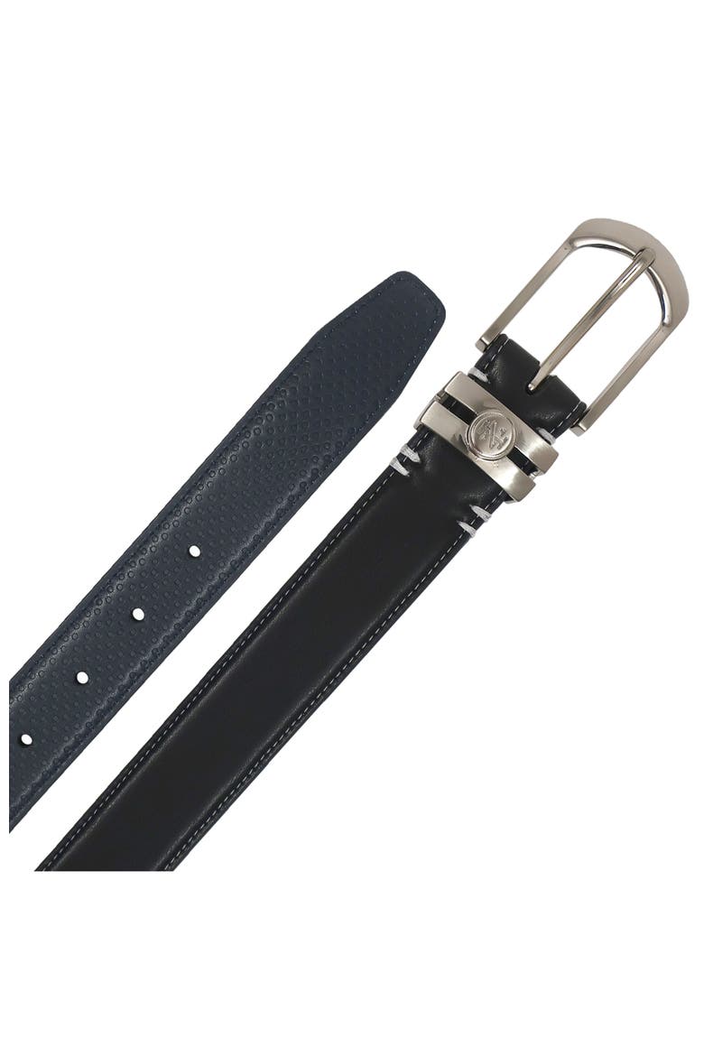 Golf Stretch Comfort Leather Belt Metal Keeper, Alternate, color, Black