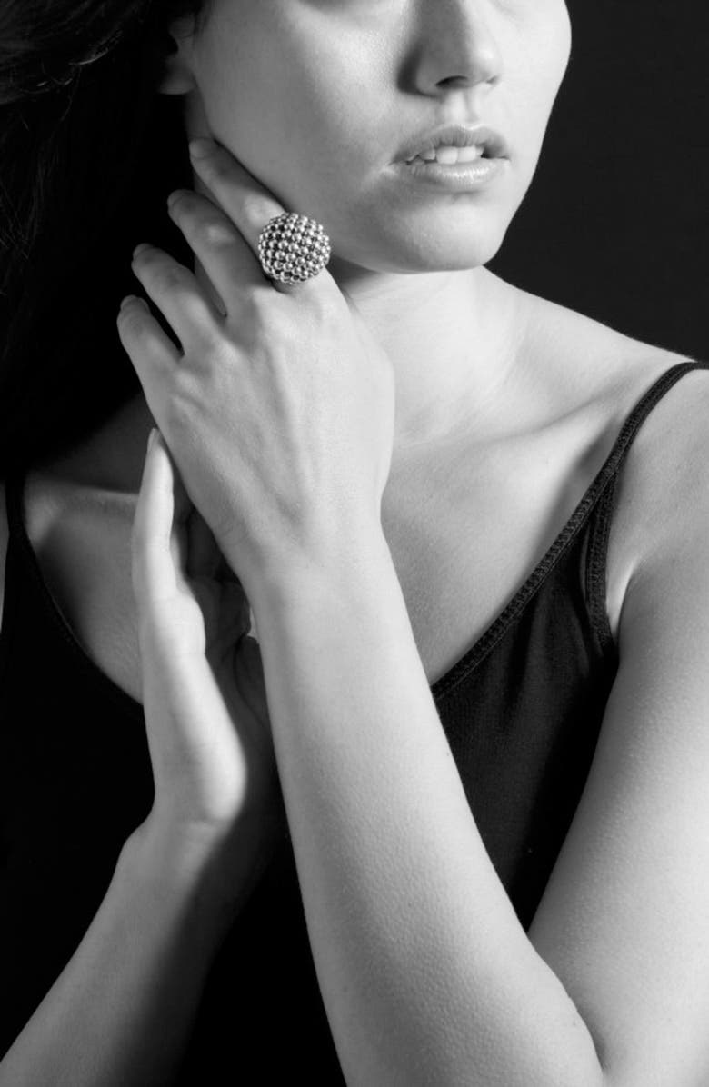 LAGOS 'Caviar Forever' Large Dome Ring, Alternate, color, 
