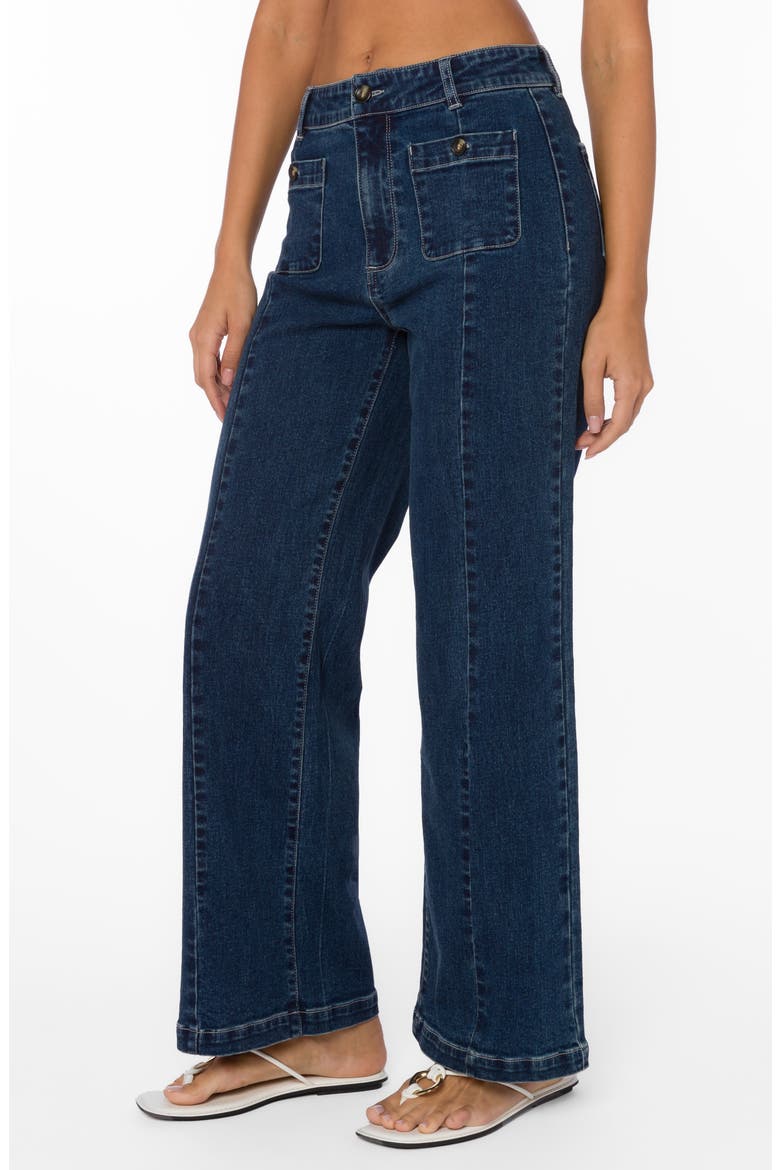 Saylor Wide Leg Jeans, Alternate, color, OCEANA