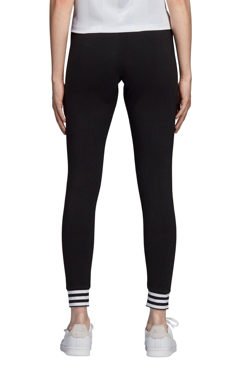 adidas 3-Stripes Tights, Alternate, color, BLACK