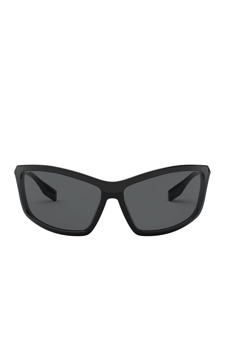 Burberry 66mm Rectangle Sunglasses, Alternate, color,