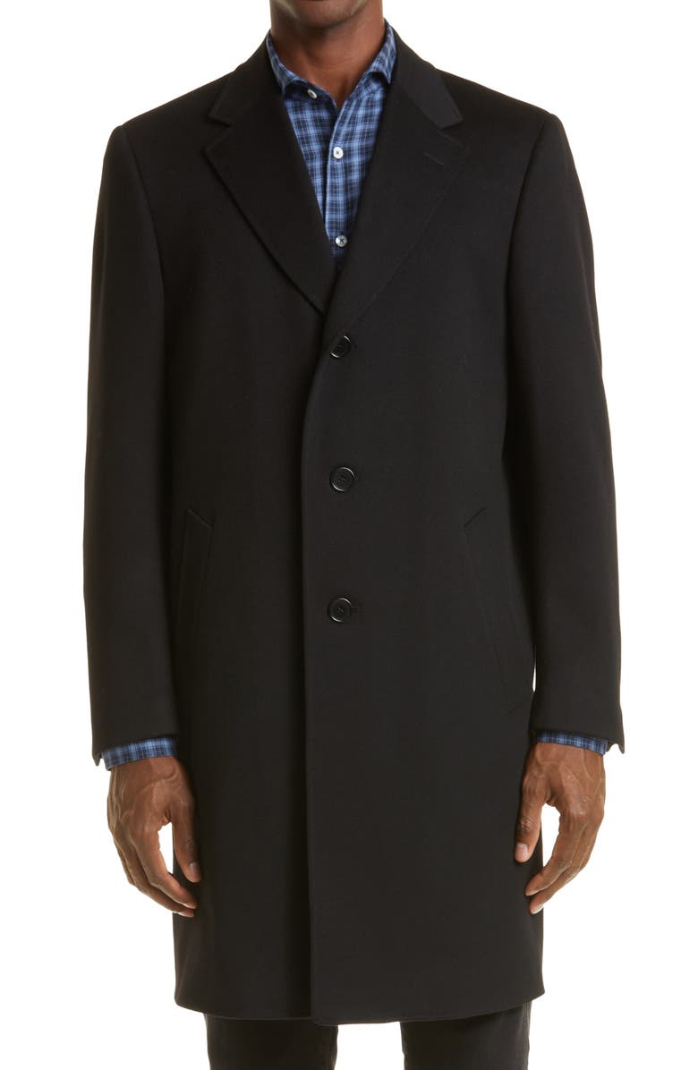 Canali Wool & Cashmere Topcoat, Main, color,