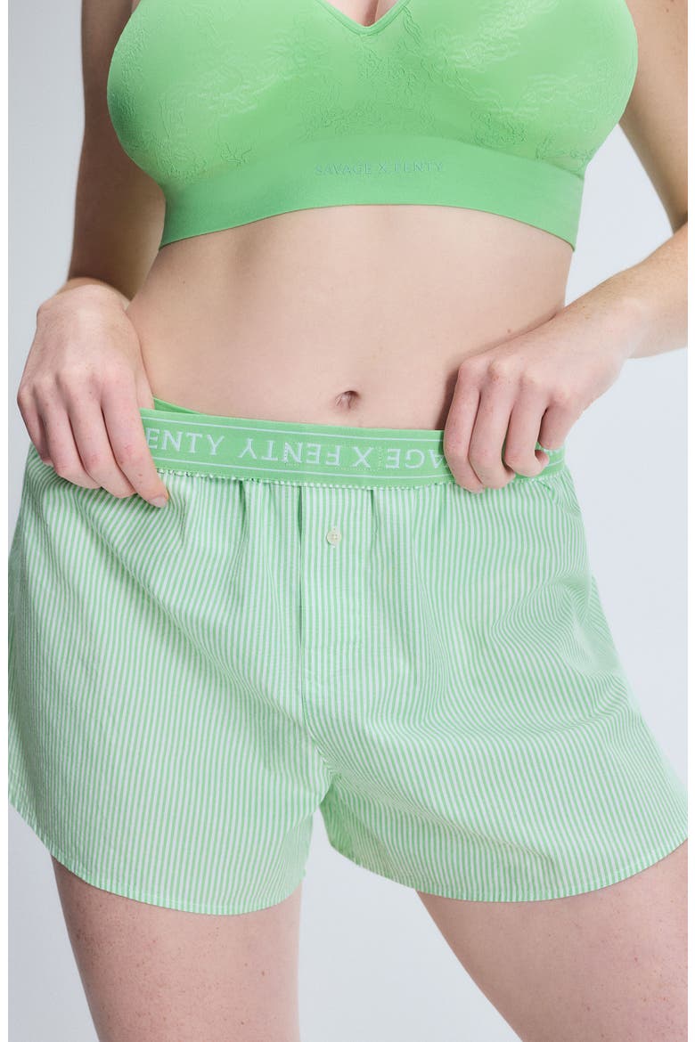 Kickback Casuals Pajama Boxers, Main, color, GREEN LOTUS LINE BY LINE