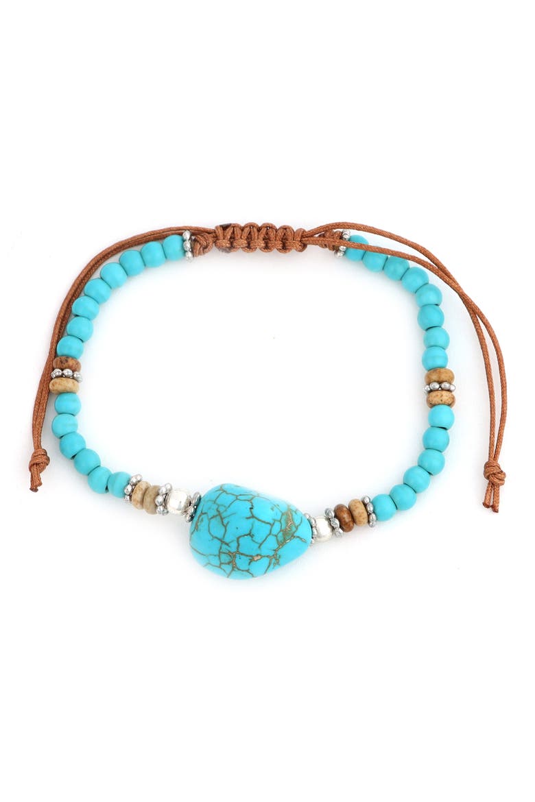 Turquoise Bead Bracelet, Main, color, TURQUOISE