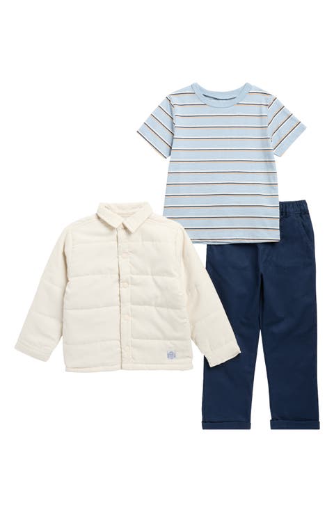 Kids' Striped T-Shirt, Jacket & Pull-On Pants Set (Toddler)