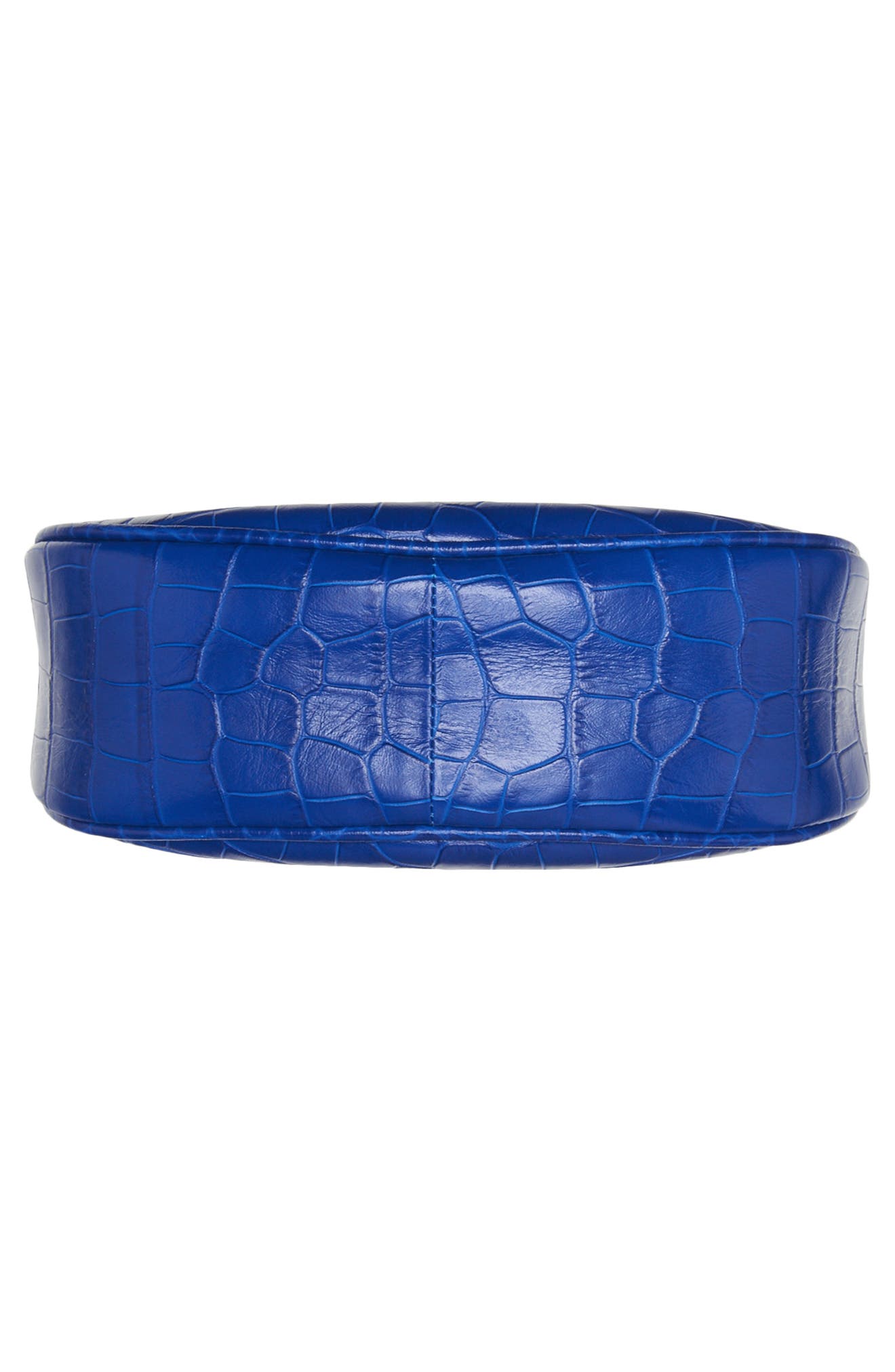 TOM FORD Mini Bianca Croc Embossed Leather Hobo, Alternate, color, 