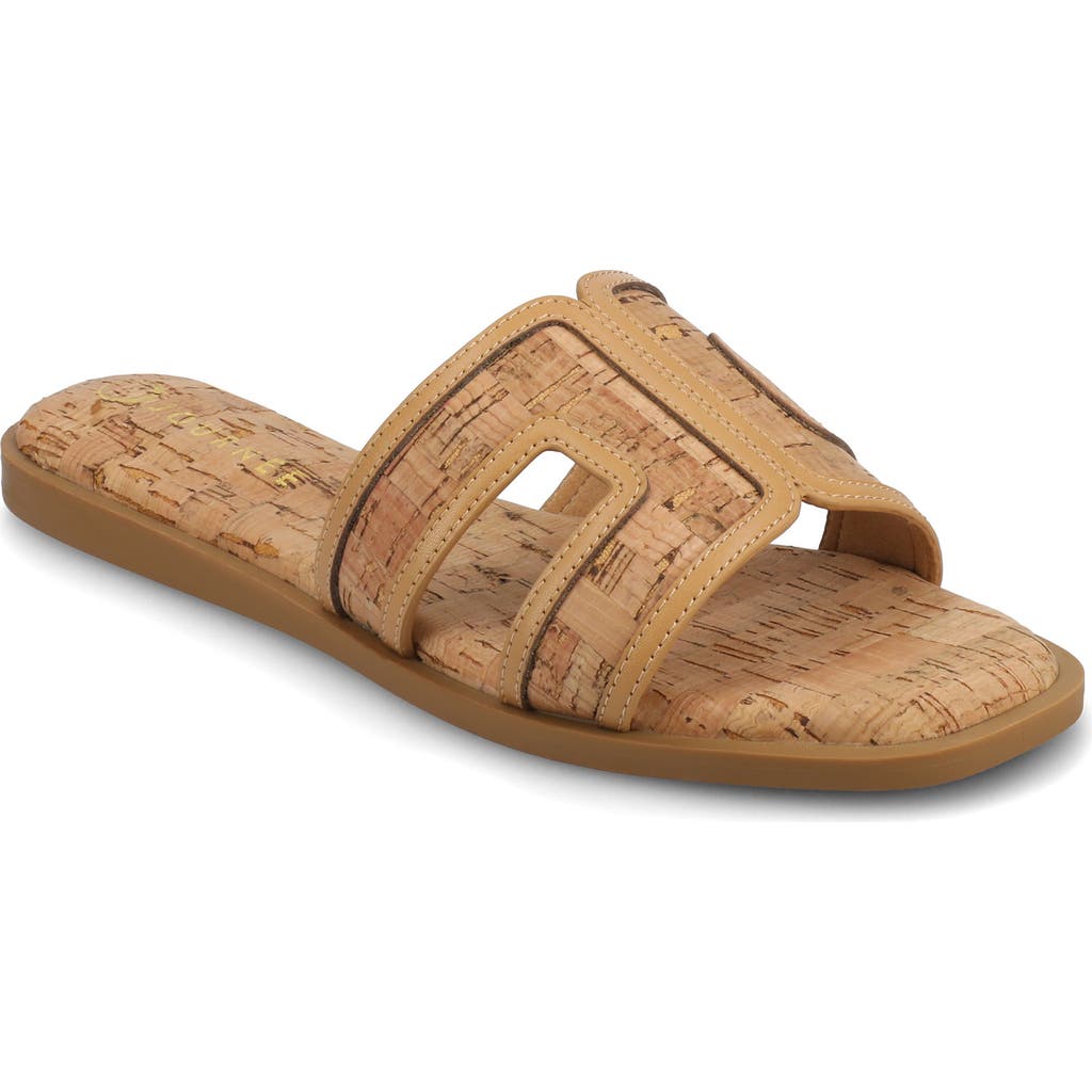Journee Collection Primah Slide Sandal In Cork