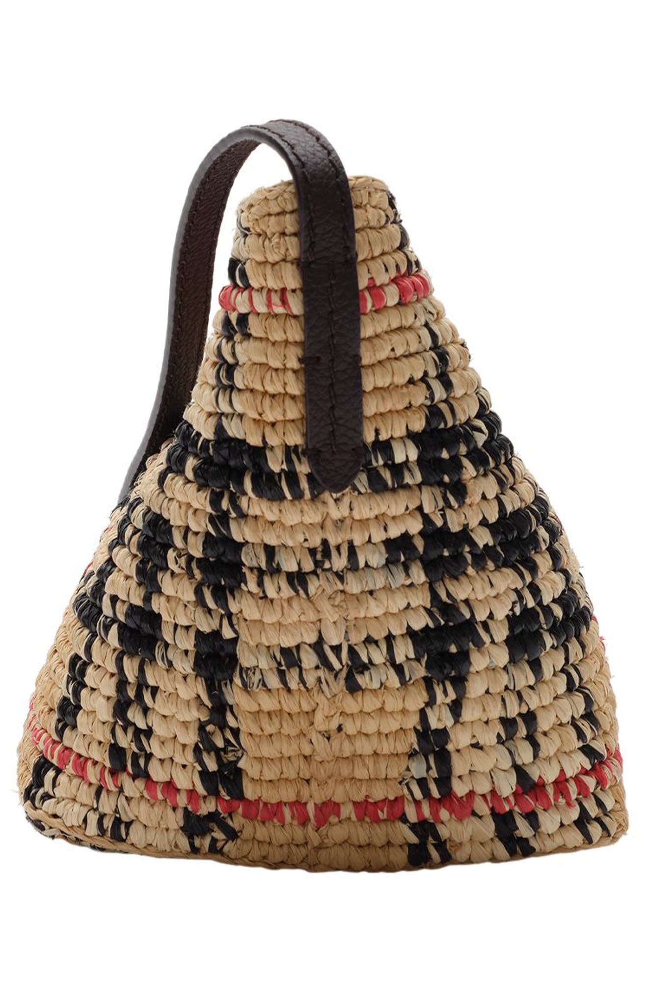 Mini Margate Raffia Shoulder Bag, Alternate, color, SAND
