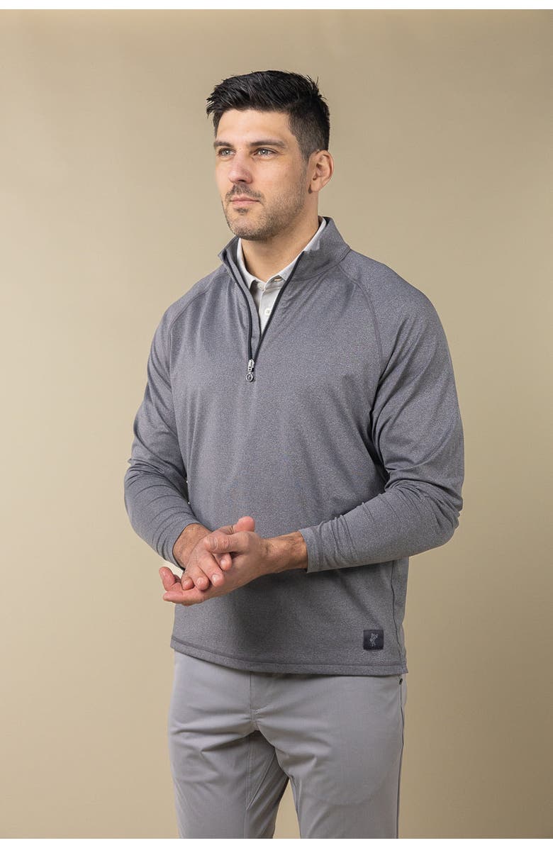 ASHWORTH GOLF Ace Raglan 1/4 Zip, Alternate, color, Asphalt