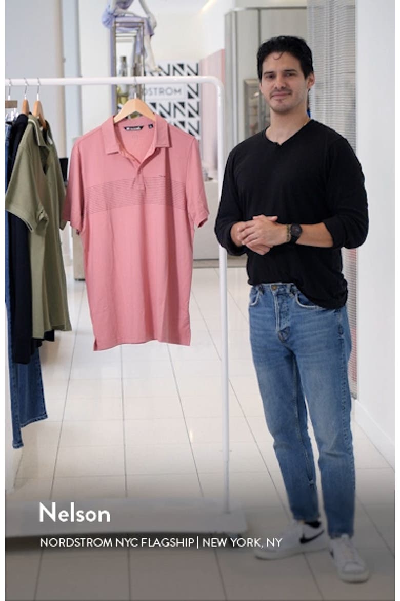 Relocation Stripe Stretch Polo video