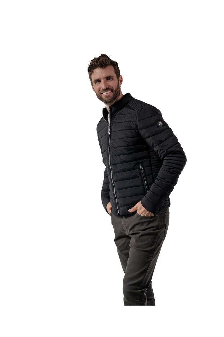 Men's Moto Jacket, Alternate, color, BLACK