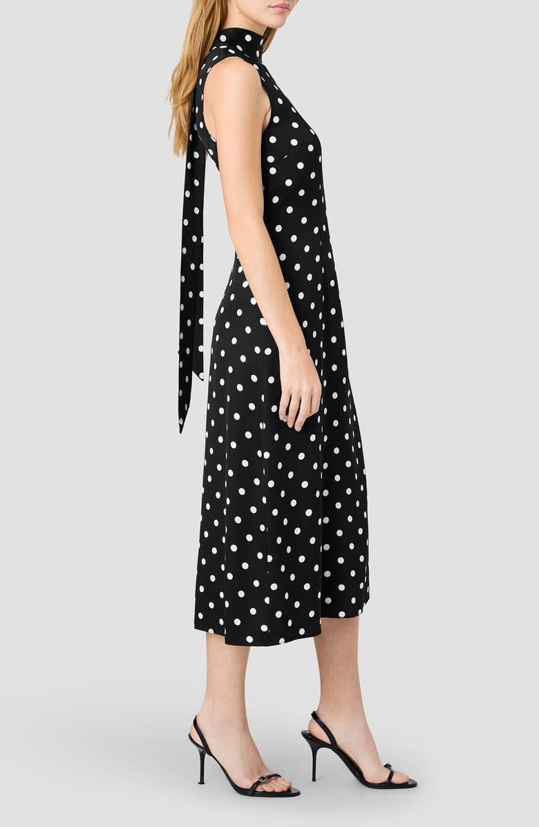 French Connection Ennis Sleeveless Satin Midi Dress, Alternate, color,