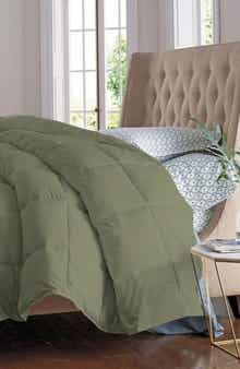 Luxury Home Solid Sage Microfiber Comforter