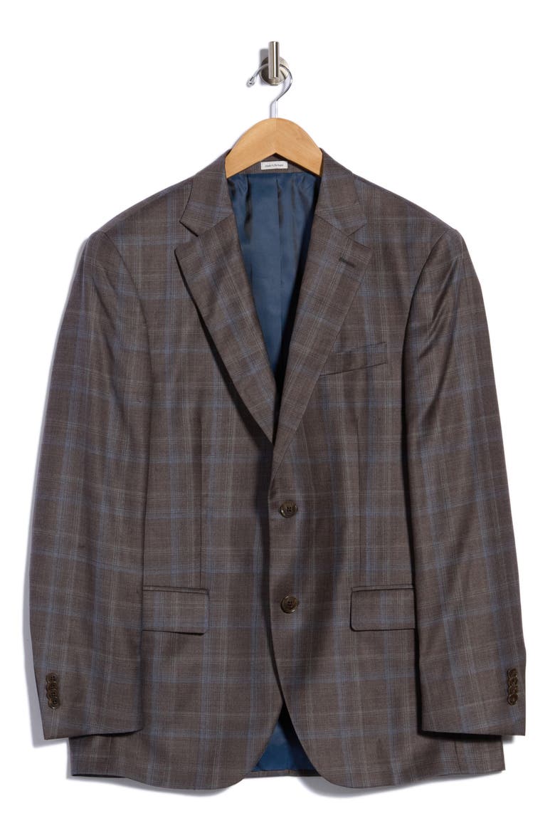 Flynn Classic Wool Sport Coat, Main, color, BROWN