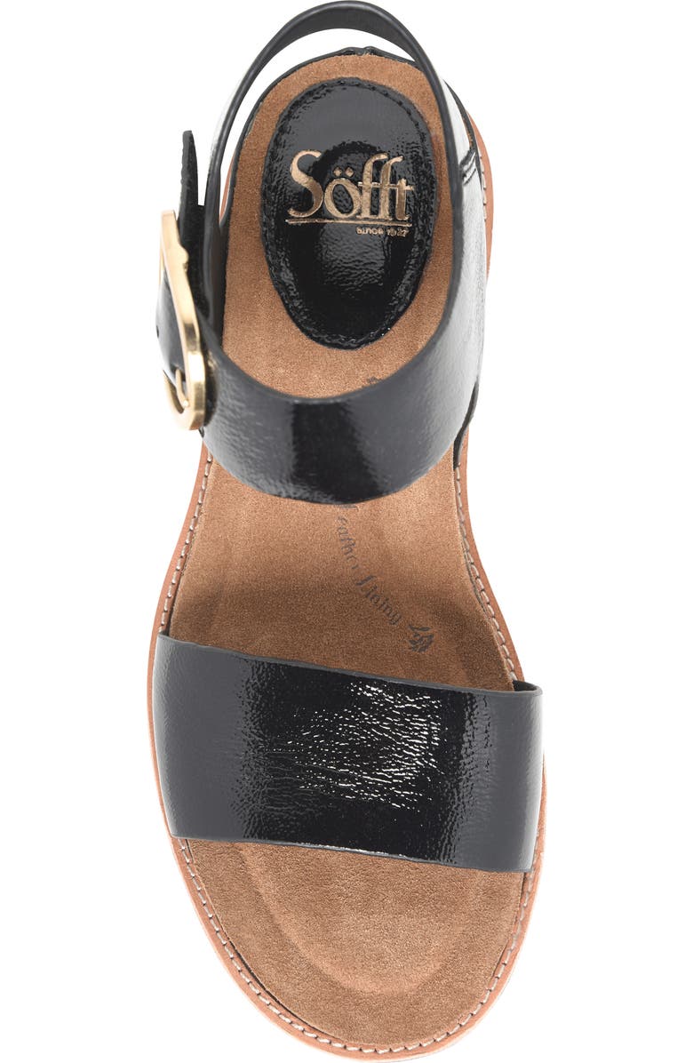 Söfft Bali Sandal, Alternate, color, Black Patent