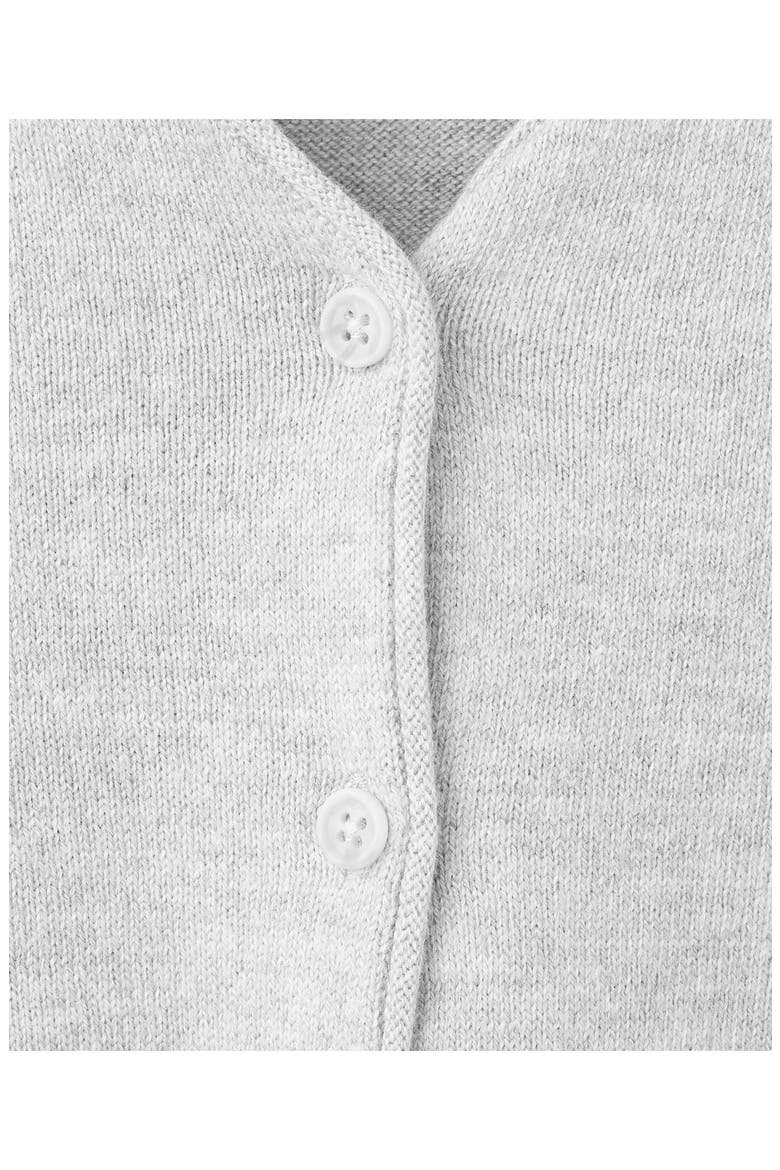 V-Neck Knit Cardigan, Alternate, color, MEDIUM HEATHER GREY
