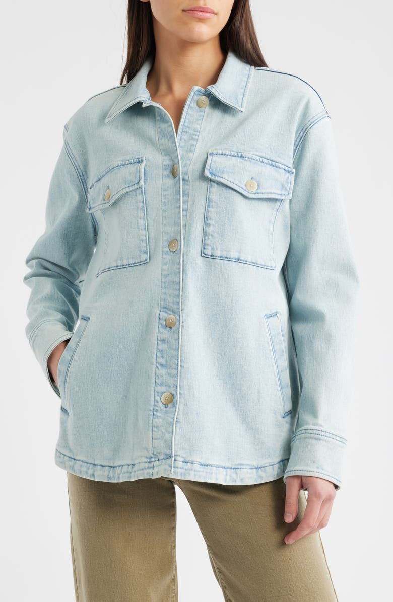 Faherty Holden Denim Shirt Jacket, Alternate, color,
