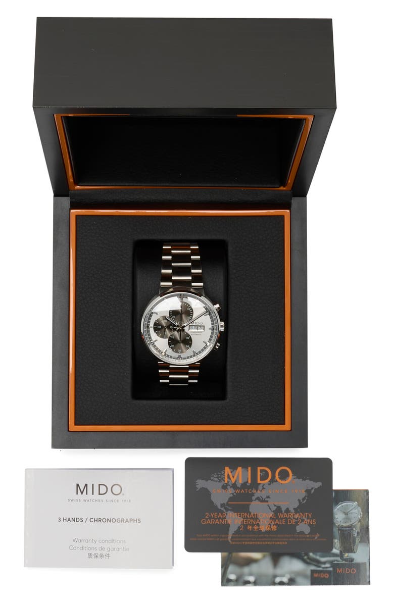 MIDO Commander II Chronograph Bracelet Watch, 42.5mm, Alternate, color, 