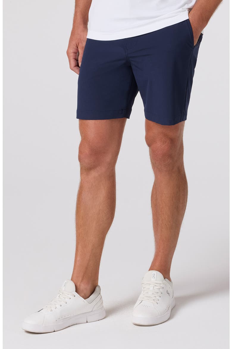 Helmsman Flat Front Golf Shorts, Alternate, color, NAVY SOLID