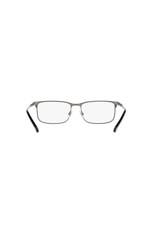 Brooks Brothers 55mm Rectangle Optical Glasses In Metallic