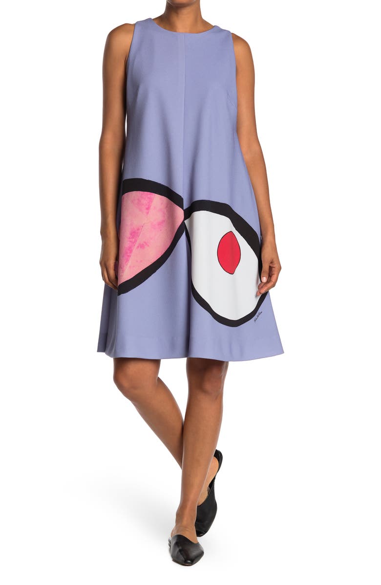 Akris Printed Sleeveless Dress, Main, color,