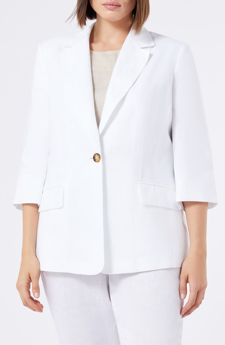 Marina Rinaldi Sabadel Linen Jacket, Main, color, 