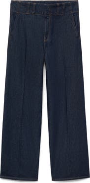 MANGO High Waist Flare Leg Jeans