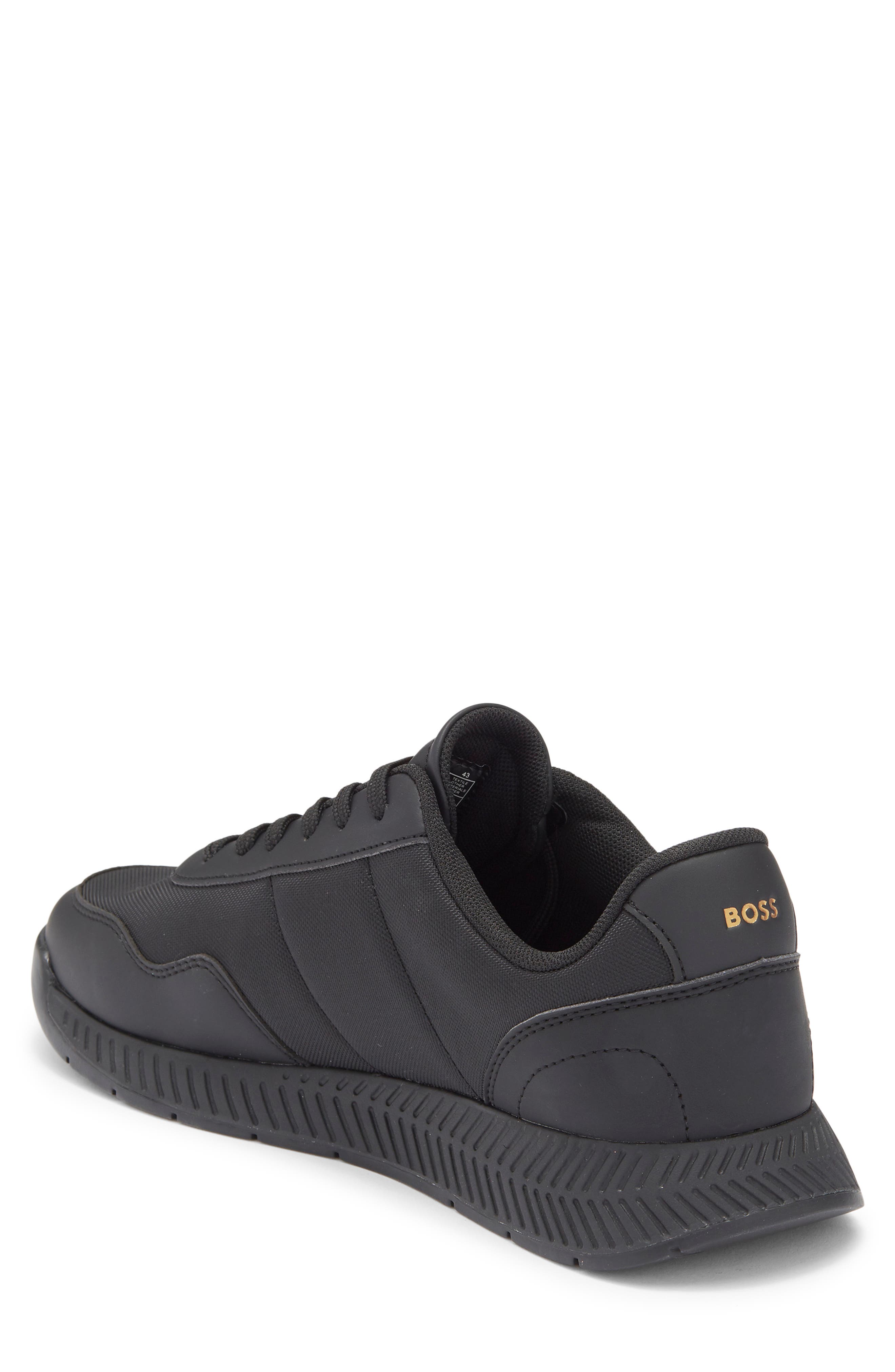 BOSS Titanium Runn Sneaker, Alternate, color, Black