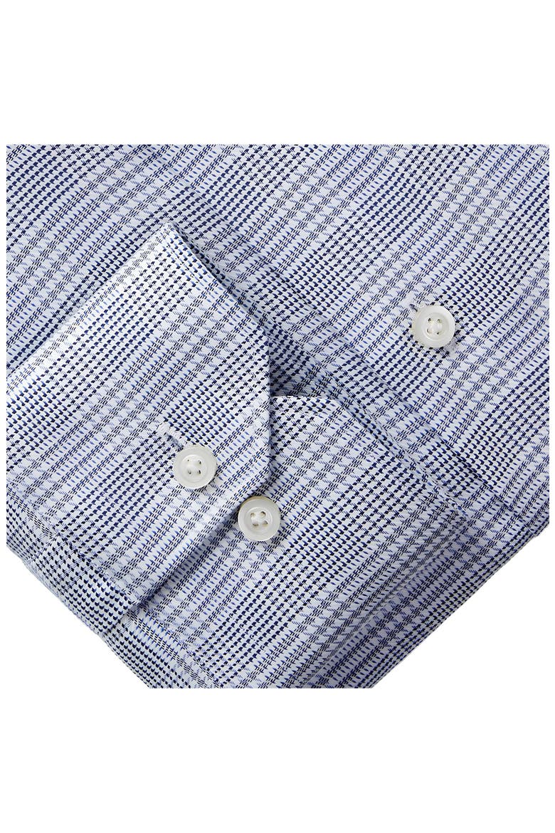 Modern Fit Check Cotton Dress Shirt, Alternate, color, NAVY